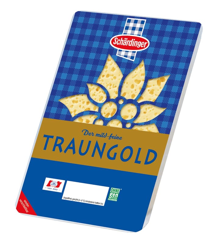 Schärdinger Traungold 45% in slices