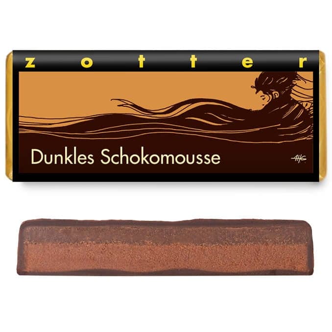 Zotter BIO Handgeschöpfte Schokolade Dunkles Schokomousse