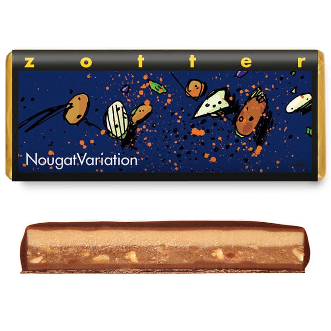 Zotter Hangeschöpfte Chocolate NougatVariation