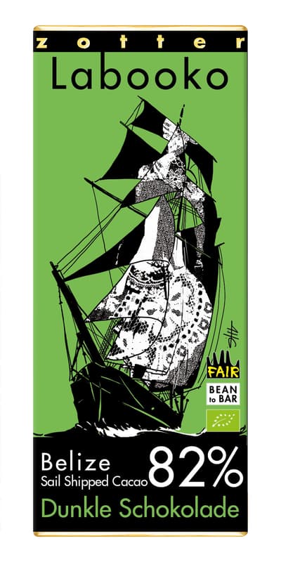 Zotter Labooko 82% Belize "Sail Shipped Cacao