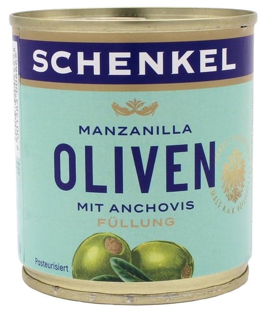 Schenkel Oliven mit Anchovis