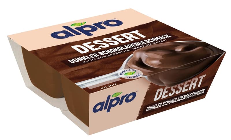 Alpro® Soja-Dessert Dunkle Schokolade Feinherb 4x125g