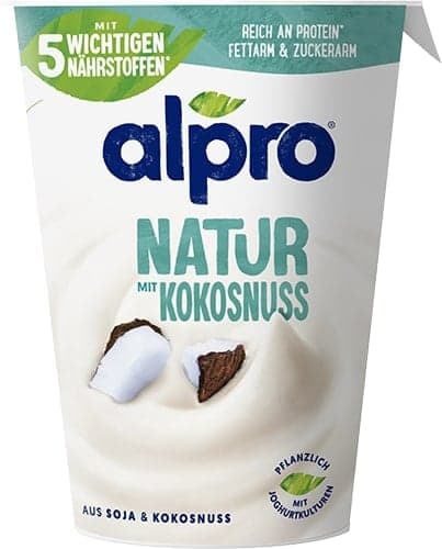 Alpro® Soy-based yoghurt alternative Nature with coconut