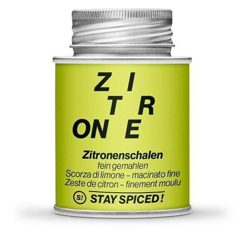 Stay Spiced! Zitronenschalen fein-gemahlen