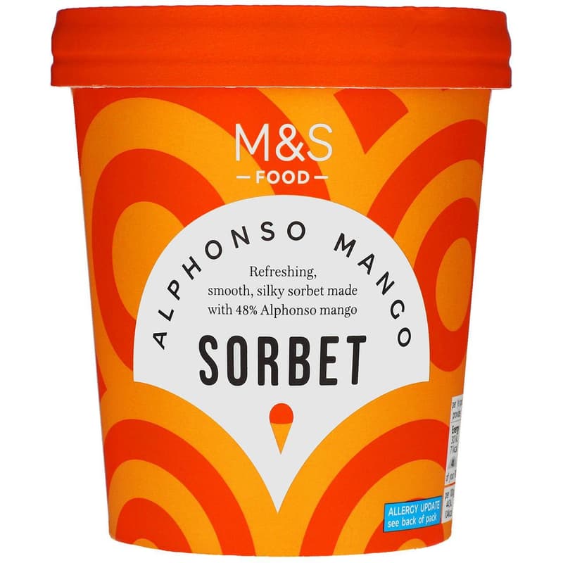Marks & Spencer Alphonso Mango Sorbet (tiefgekühlt)
