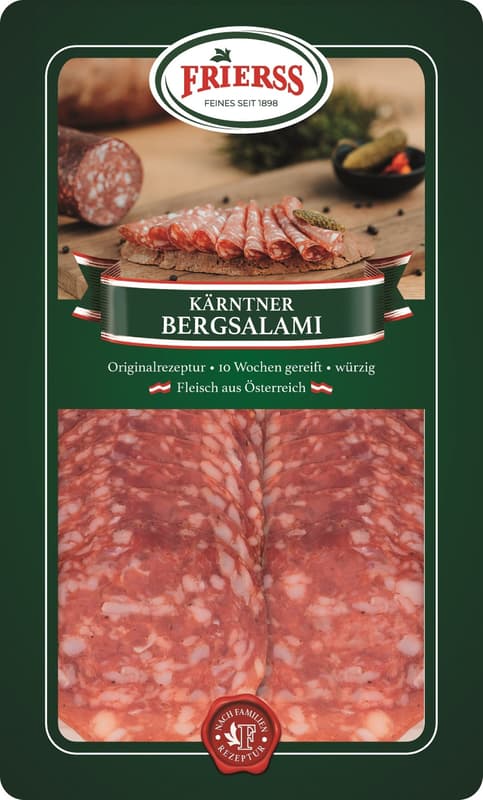Frierss Kärntner Bergsalami geschnitten