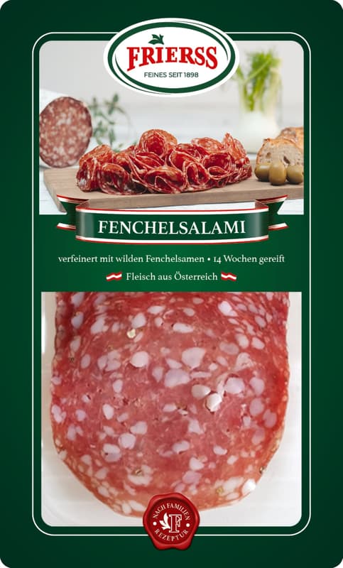 Frierss Fenchelsalami geschnitten