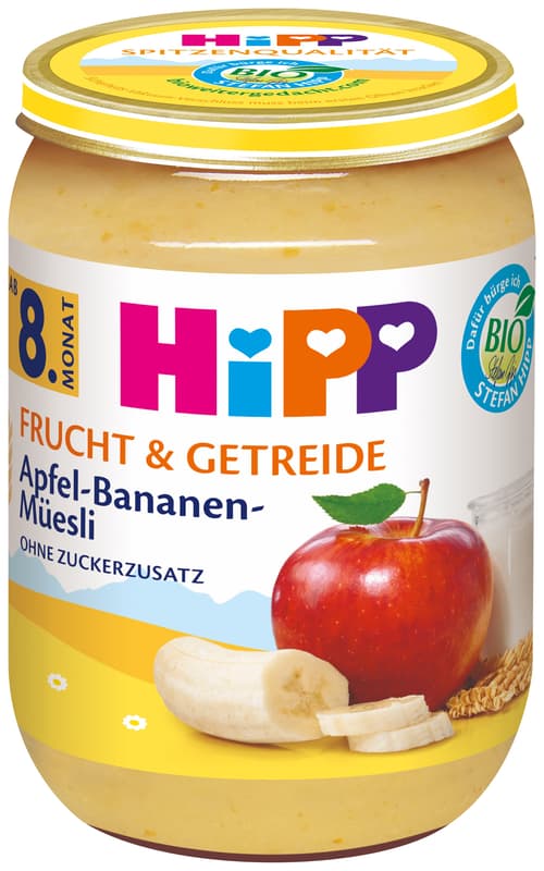HIPP Apfel-Bananen-Müesli, ab dem 8. Monat