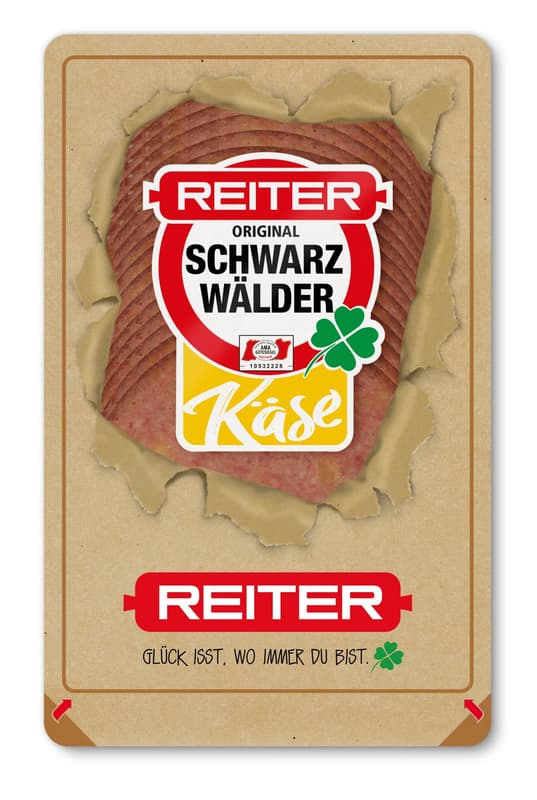 Reiter AMA Schwarzwälder mit Käse geschnitten