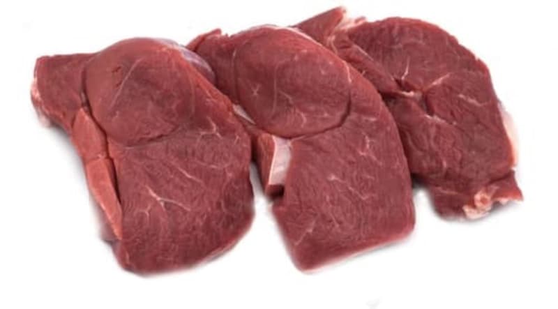 BIO Lamb leg steak sliced
