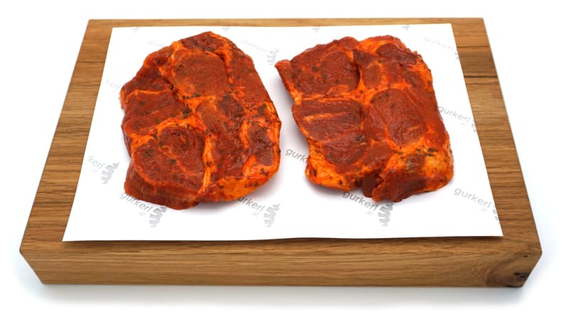 Berger Schopf Steak mariniert