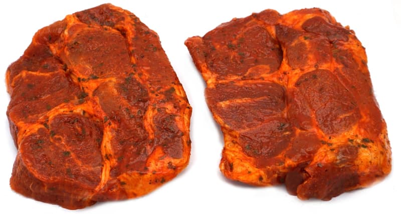 Berger Schopf Steak mariniert