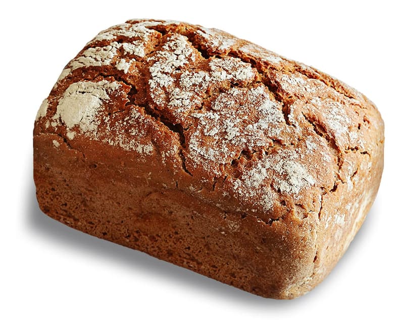 Der Mann Roggenbrot ohne Hefe