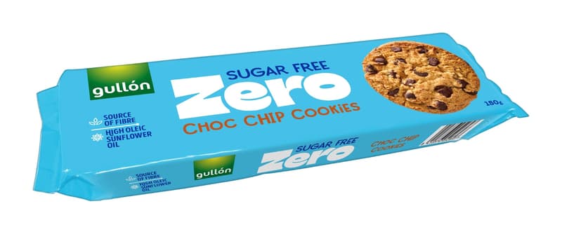Gullón Chip Choco Kekse mit Schokoladenstückchen zuckerfrei