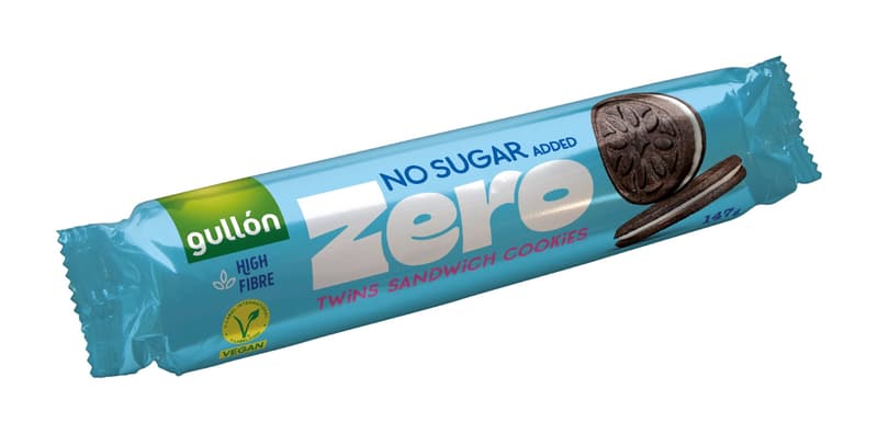 Gullón Twins cocoa biscuits with filling no added sugar