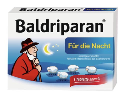 Baldriparan für die Nacht - überzogene Tabletten