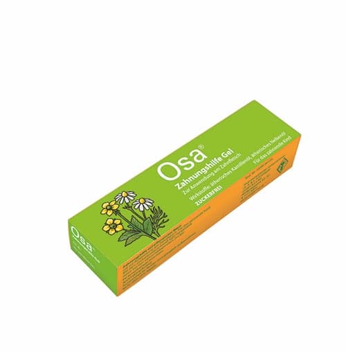 Osa teething gel for application to the gums