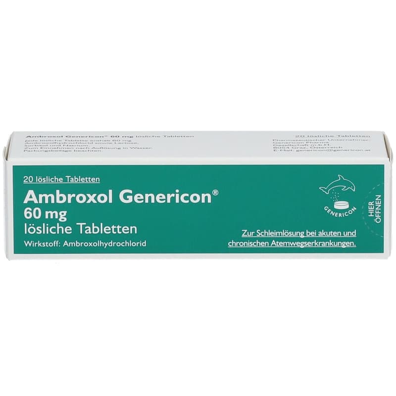 Ambroxol Genericon 60 mg lösliche Tabletten