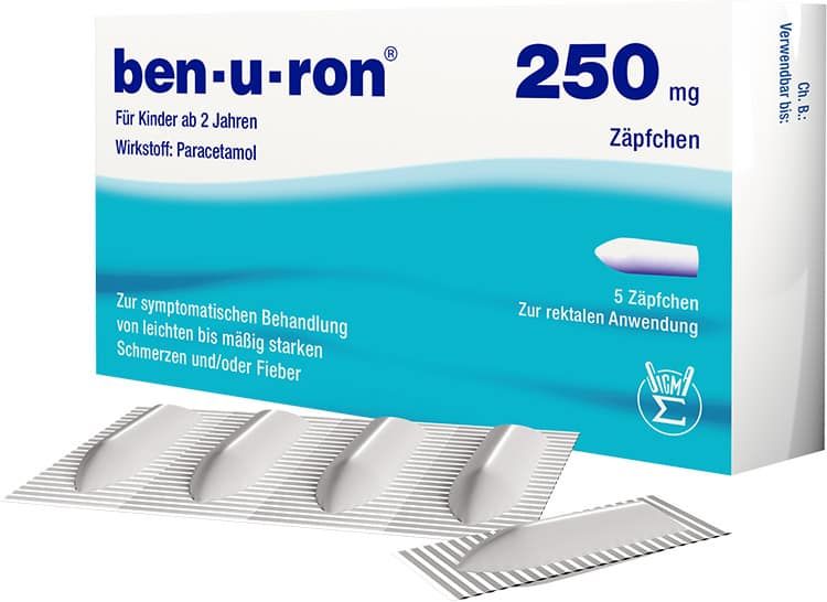 Ben-u-ron 250 mg suppositories