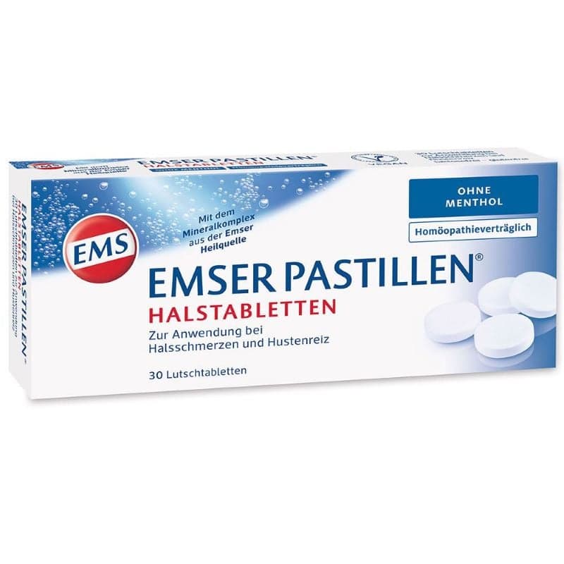 Emser pastilles menthol free