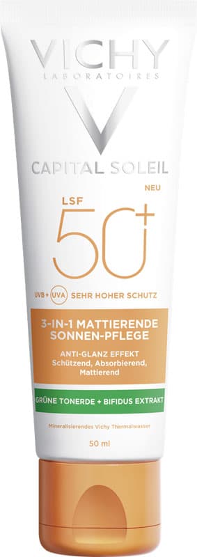 VICHY Capital Soleil  3in1 Mattierende Sonnenpflege LSF50+