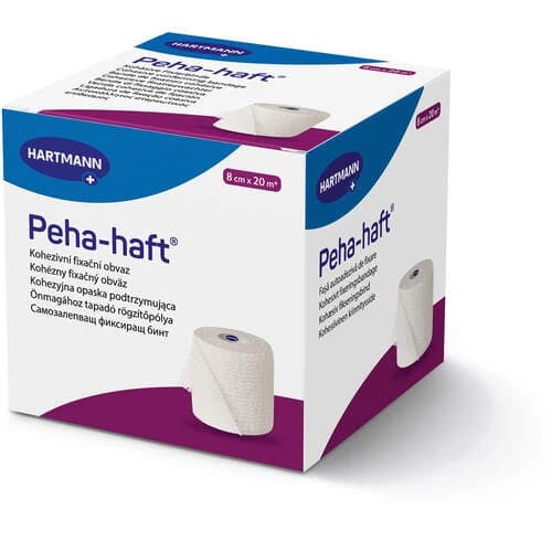 Peha-haft® latex-free 8 cm, rolls, stretched 20 m long, individually in folding boxes