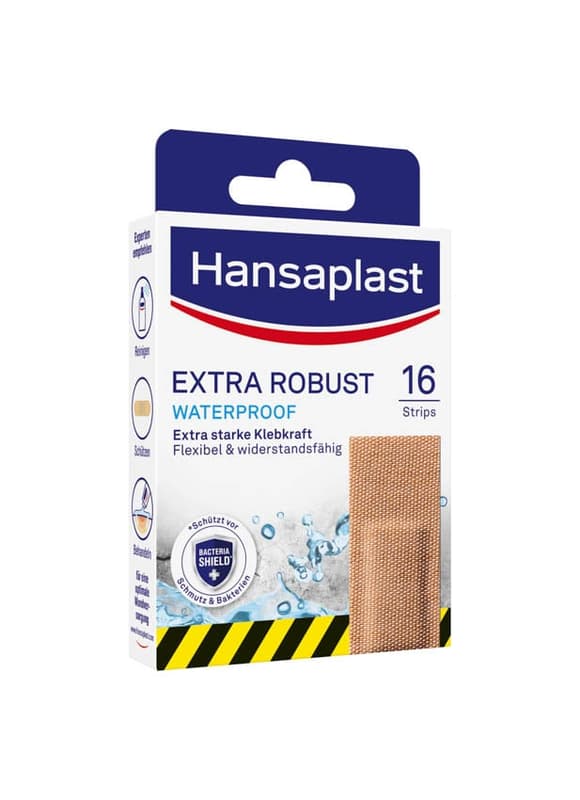 Hansaplast Extra Robust Waterproof Widerstandsfähiges Textil-Pflaster