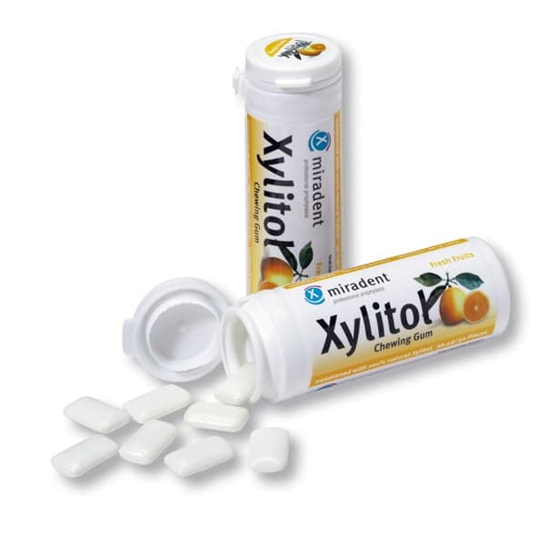 Miradent XYLITOL CHEWING GUM Fresh Fruit