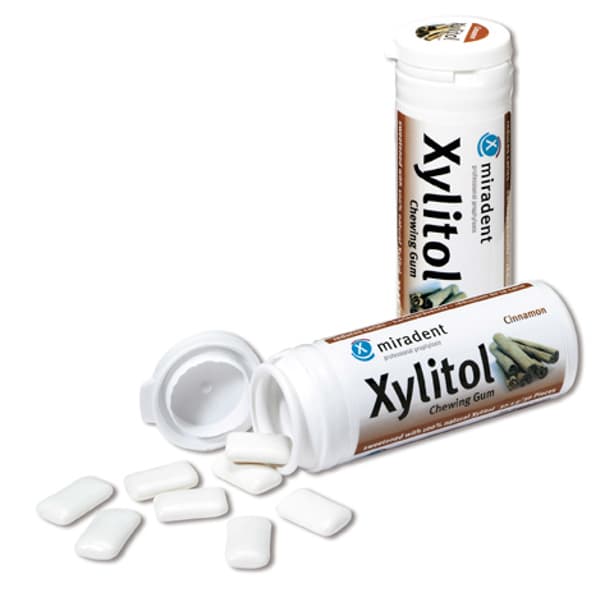 Miradent XYLITOL CHEWING GUM Zimt