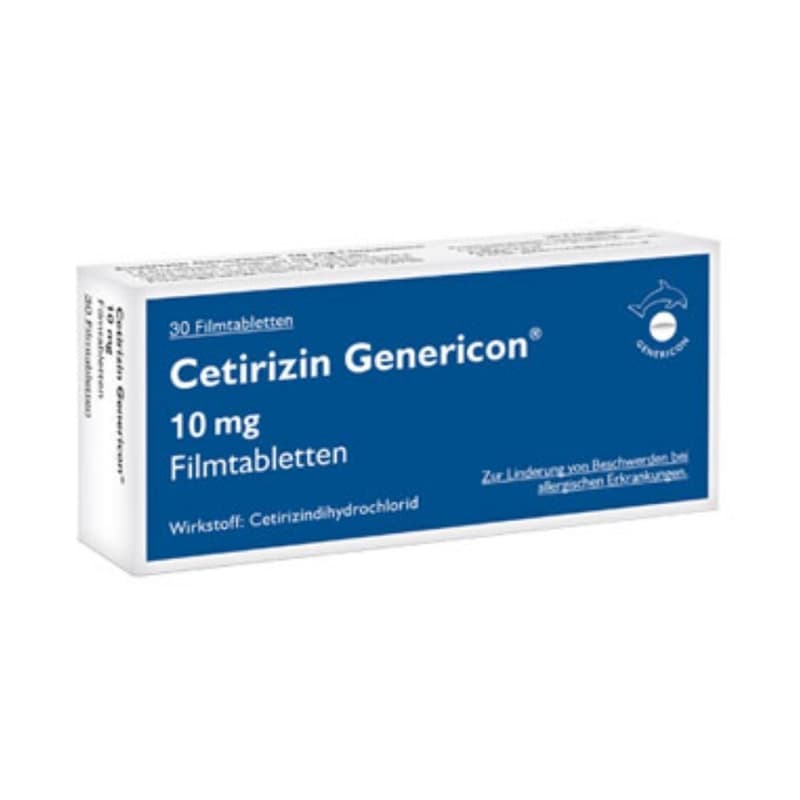 Cetirizine Genericon 10 mg film-coated tablets