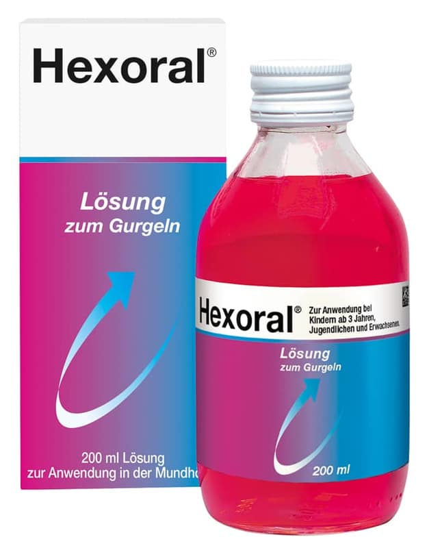 Hexoral solution for gargling