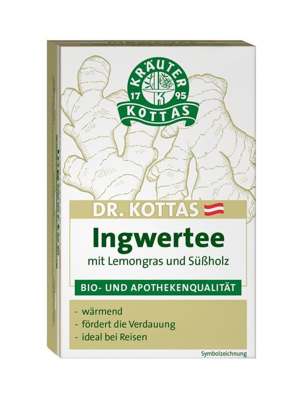 Dr. Kottas Ingwertee mit Lemongras und Süßholz