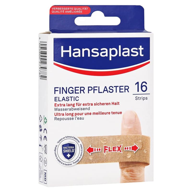Hansaplast Finger Strips Flexibles Pflaster 16ST
