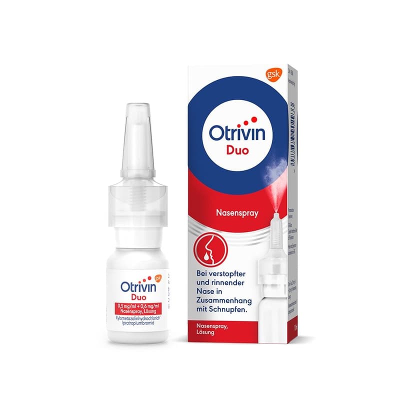 Otrivin Duo 0.5 mg/ml + 0.6 mg/ml nasal spray, solution