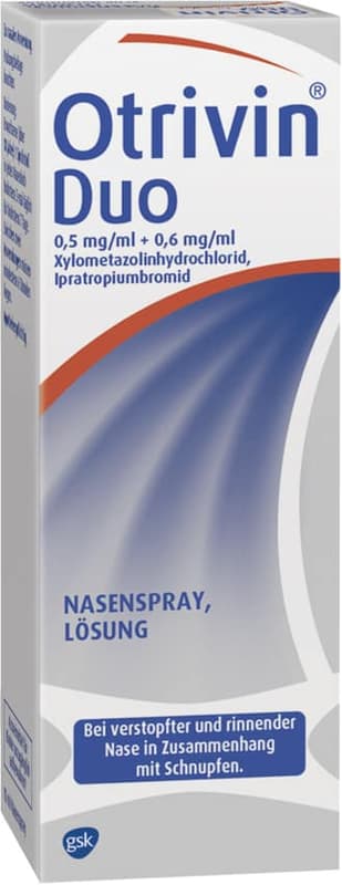 Otrivin Duo 0.5 mg/ml + 0.6 mg/ml nasal spray, solution
