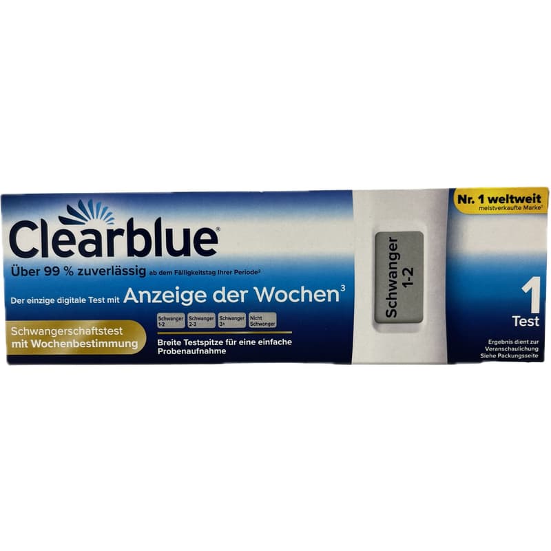 digital with week determination pregnancy-early test