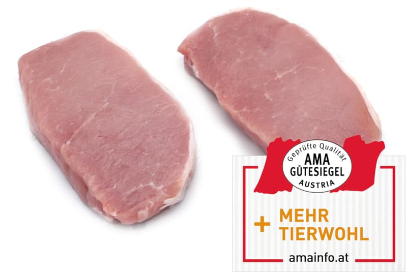 Animal wellfare pork loin Steaks