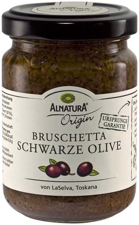 Alnatura BIO Bruschetta Schwarze Oliven