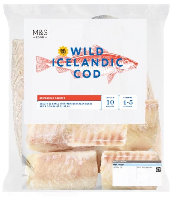 Marks & Spencer 4 Wild Icelandic Cod Fillets