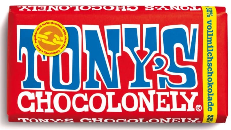 Tony's Chocolonely milk chocolate