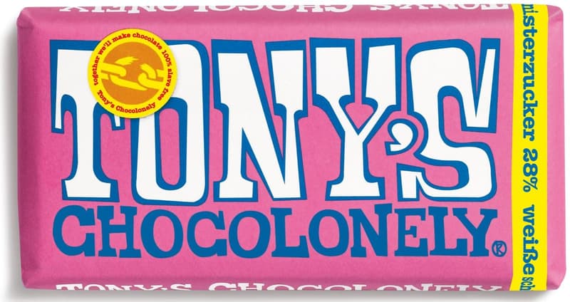 Tony's Chocolonely White Chocolate Raspberry Crackle Sugar