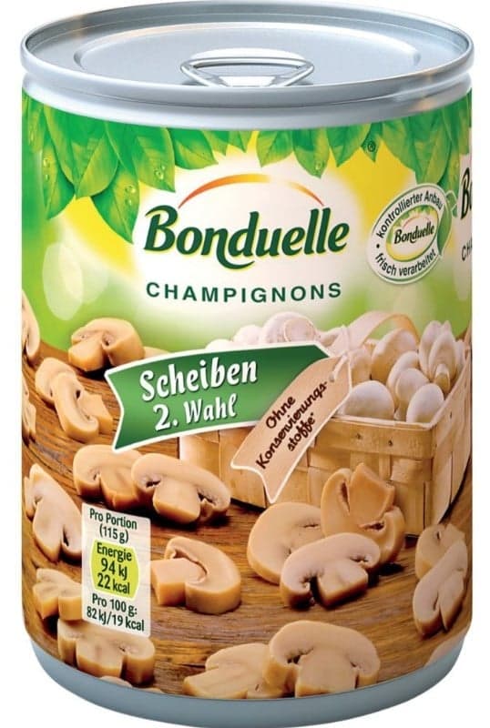 Bonduelle Champignons 2. Wahl in Scheiben