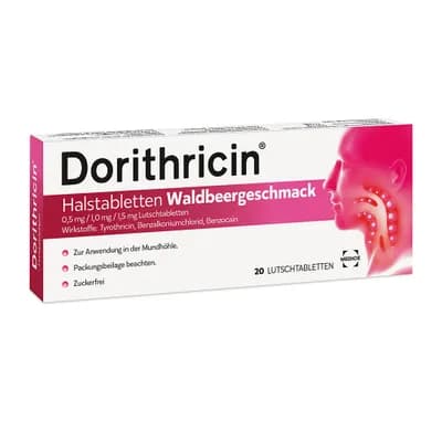 Dorithricin Throat Lozenges Forest Berry Flavor 0.5 mg / 1.0 mg / 1.5 mg Lozenges