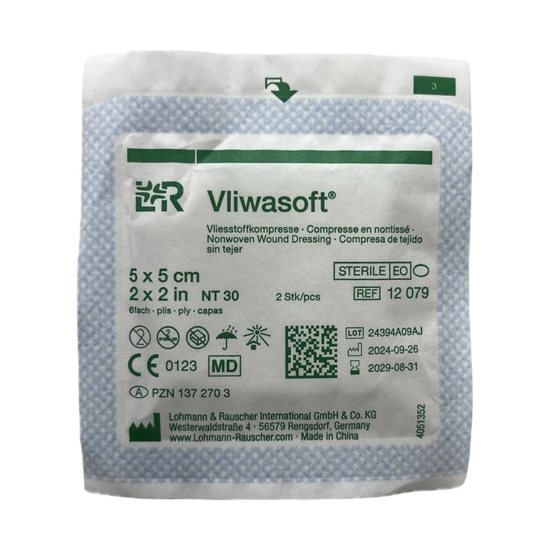 Vliwasoft Vlieskompressen 6 fach steril 5cm x 5cm