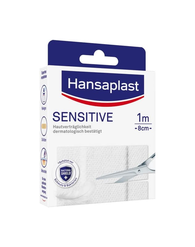 Hansaplast Sensitive Pflaster - Für empfindliche Haut 1m x 8cm
