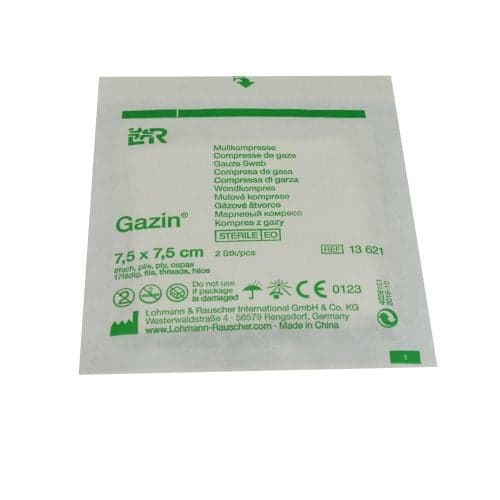 Gauze compresses Gazin 16-fold sterile 7,5x7,5
