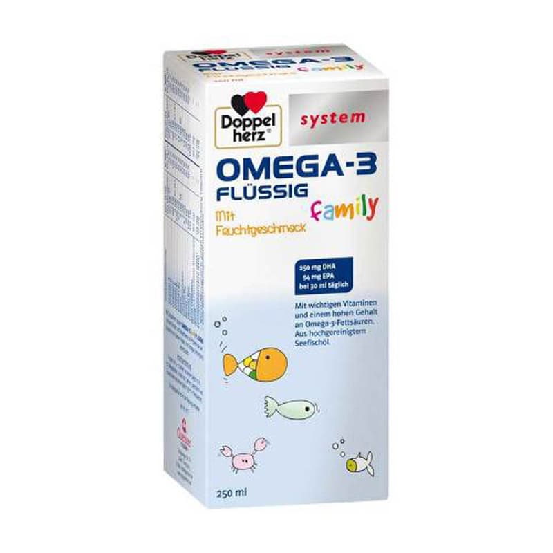 Doppelherz System Omega 3 liquid Family