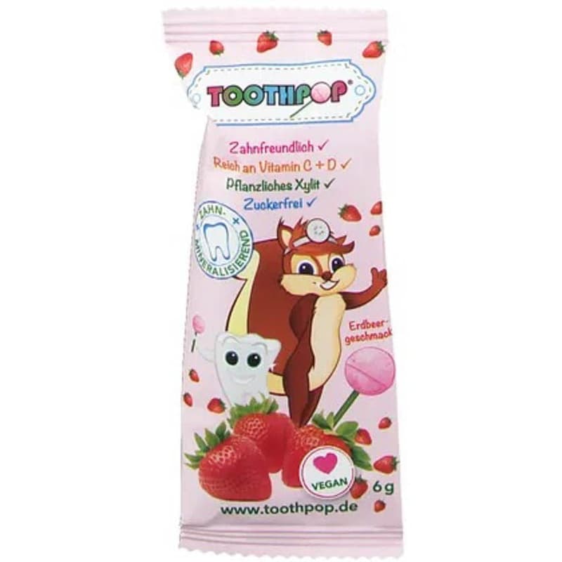Toothpop Lolli Erbeere