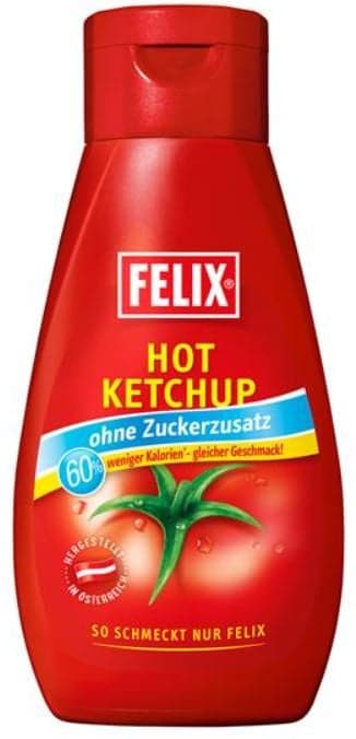Felix Hot Ketchup ohne Zuckerzusatz