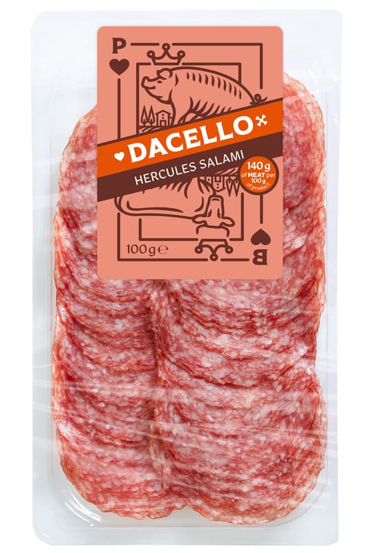 Dacello Haussalami geschnitten